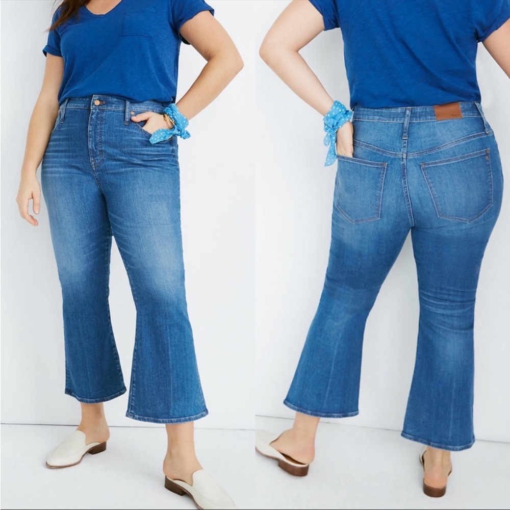 NWT Madewell • cali demi-boot jeans in tierney wash sz 36P